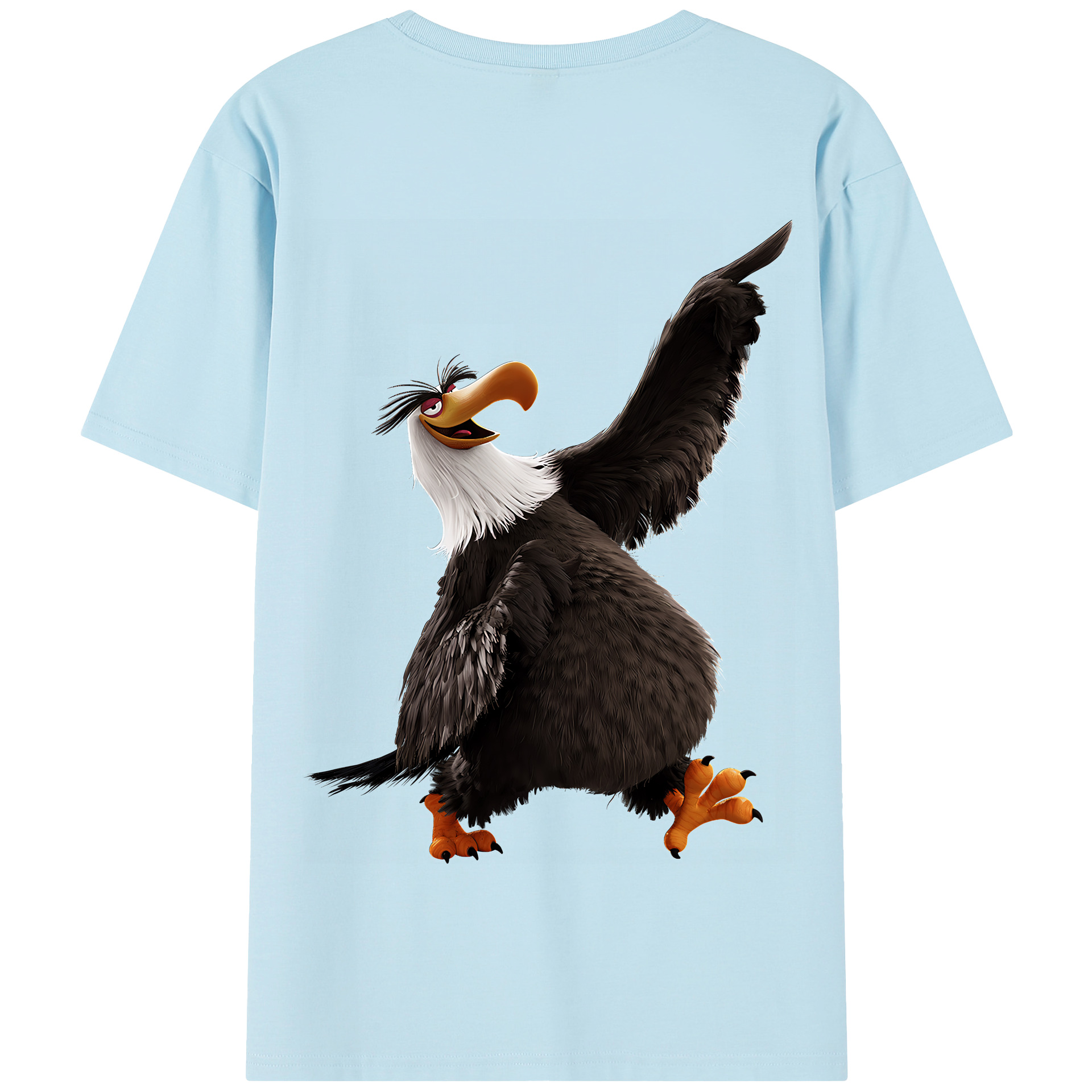 （画像用） Angry Birds アングリーバード 綿100％半袖Tシャツ（背面プリント）